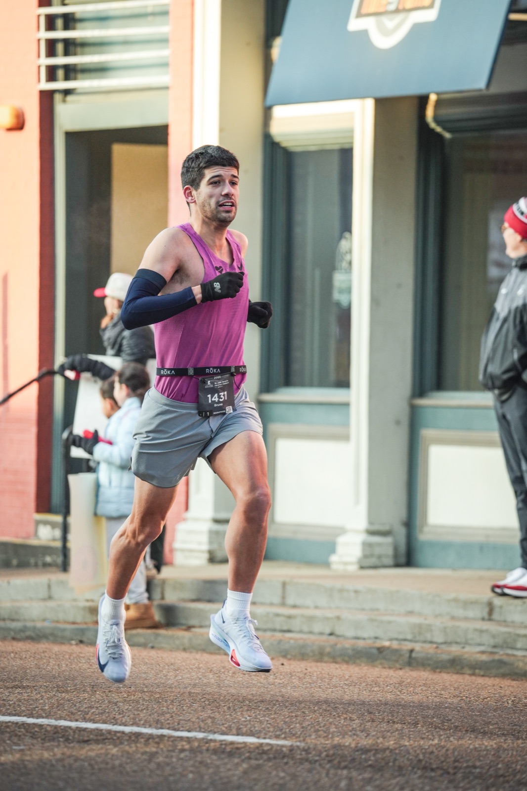 Bruno Artacho mid-marathon